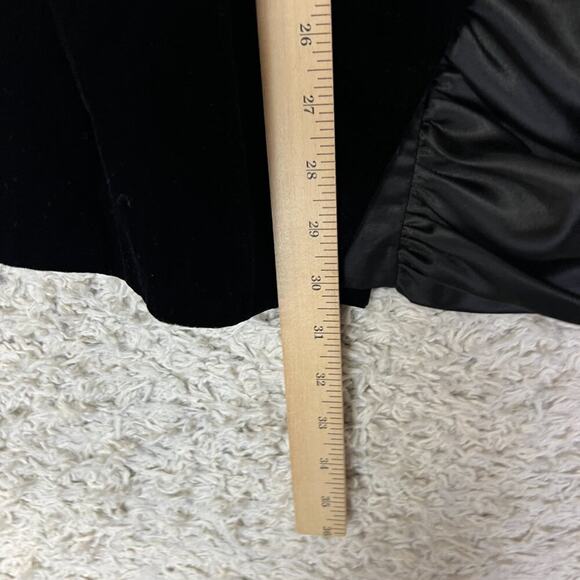 Vintage Prom Homecoming Dress Velvet Satin - Picture 2 of 9